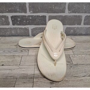 Crocs Crocband Flip Flops Sandals Outdoor‎ Women's White Size 9